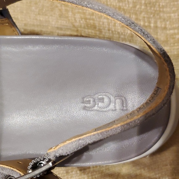 🍒UGG Lunnden Leather Sandals Soft Amethyst - Picture 5 of 15